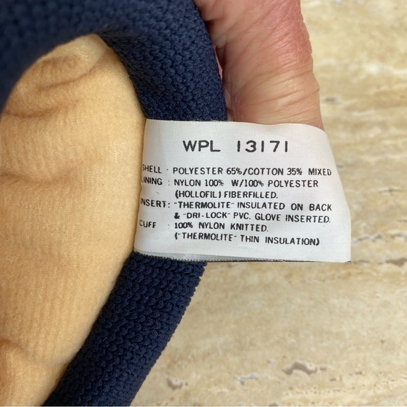 Olympia Gloves Men’s Large Blue Action Grip Palm Patch Insulated Korea - Picture 7 of 7